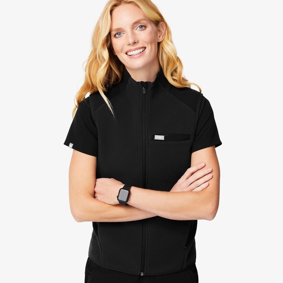 Figs Jackets & Coats Figs Onshift Fleece Vest Poshmark